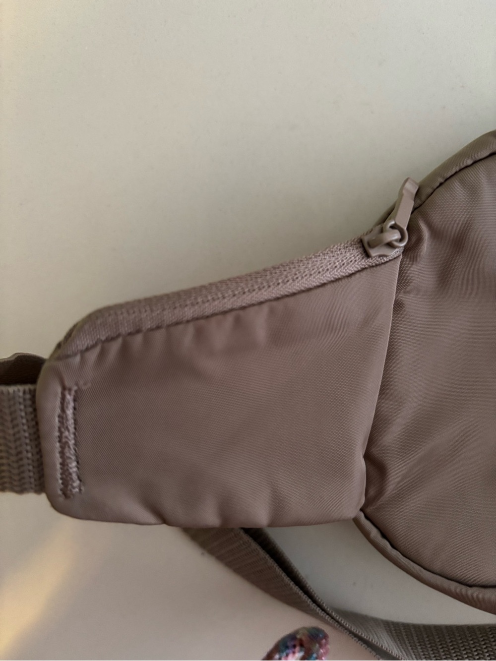 adidas Taupe Waist Bag with Gold Logo - Picture 2 of 4
